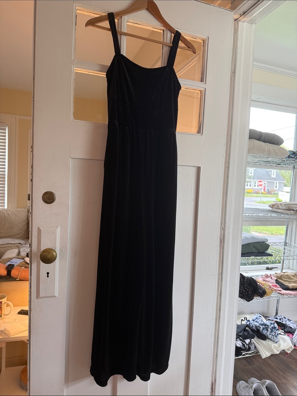 OLD NAVY Black Velvet Jumpsuit - Sleeveless W M